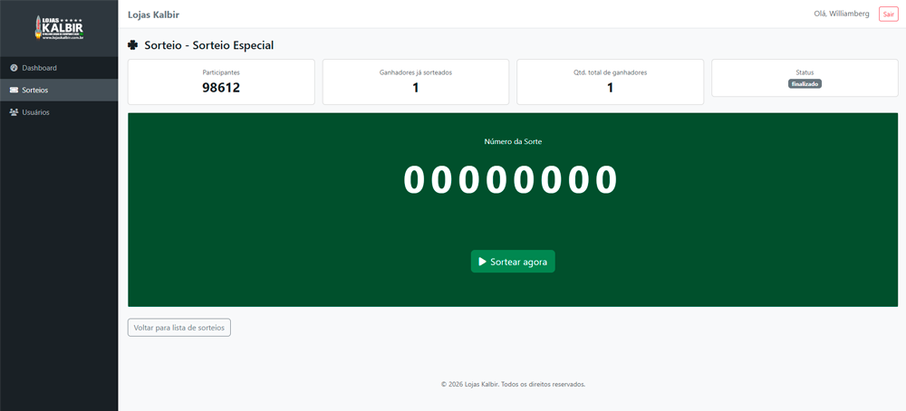 Sistema de Sorteio Automatizado